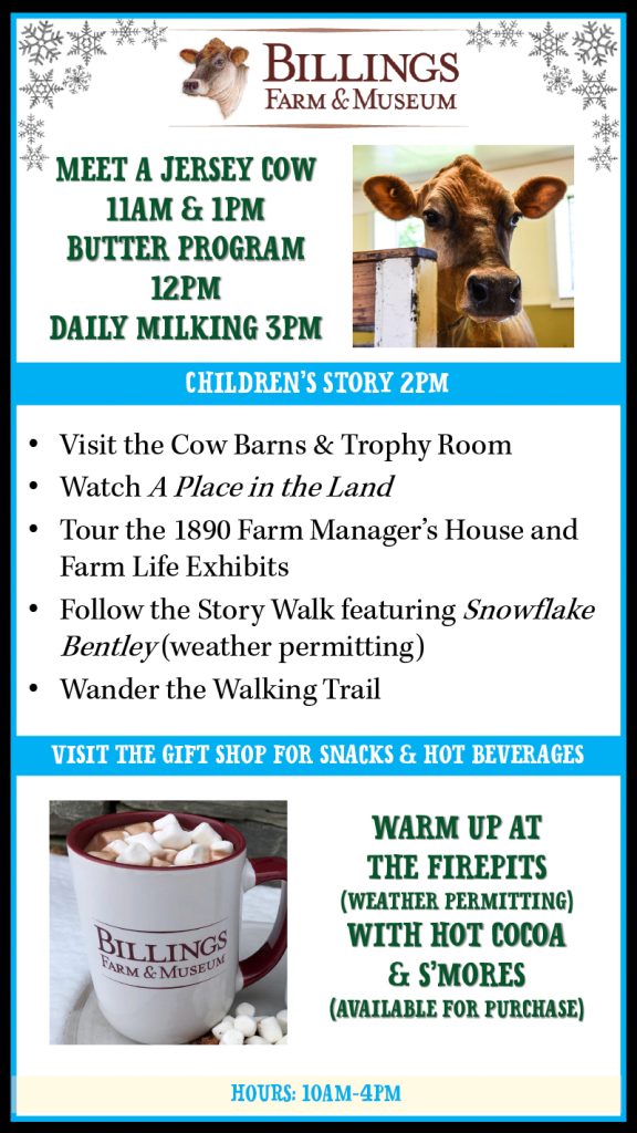 Events from January 14 February 3 Billings Farm