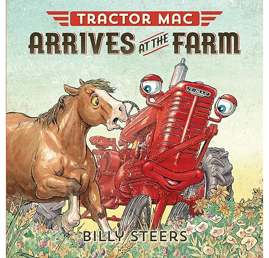 tractor mac arrives at the farm